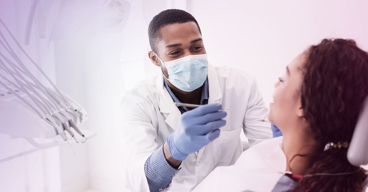 dentist with patient